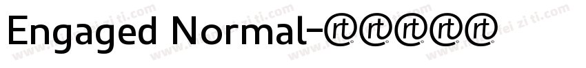 Engaged Normal字体转换